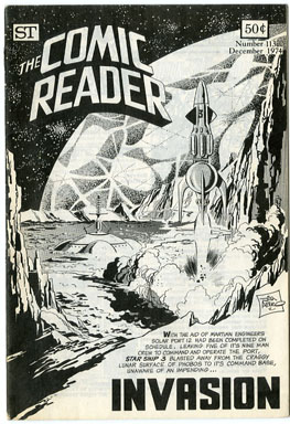 COMIC READER #113 FANZINE (1974) JIM APARO SF Cover