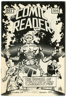 COMIC READER #114 FANZINE (1975) JOHN BYRNE ROG Cover
