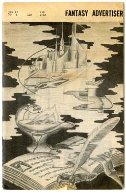 FANTASY ADVERTISER VOL. 2 #5 FANZINE 1948 SHARPE SHAVER