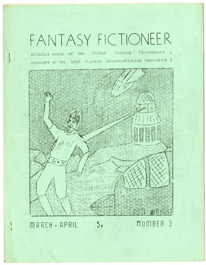 FANTASY FICTIONEER #3 (1940) EARLY SF/CLUB FANZINE