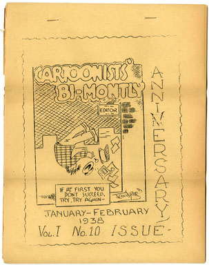 CARTOONISTS' BI-MONTHLY #10 VERY RARE 1938 FANZINE