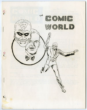 COMIC WORLD #7 FANZINE (1965) THE FACE / BLACK KNIGHT
