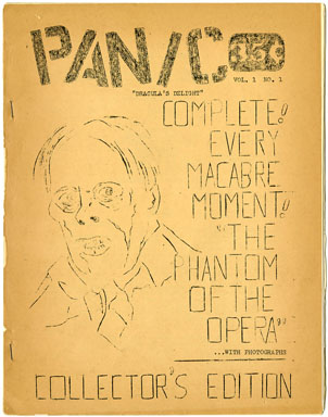 PANIC #1 (1963) RARE FANZINE PHANTOM OF OPERA Ron BORST