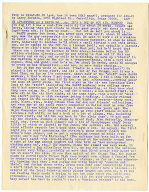TALLY-HO # 8 FANZINE (1969) LARRY HERNDON PERSONALZINE