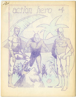 ACTION HERO #4 FANZINE (1964) BILL DUBAY ARTWORK COMICS