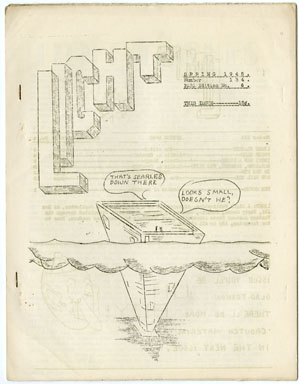 LIGHT #134  SCIENCE FICTION FANZINE FJA COLLECTION 1945