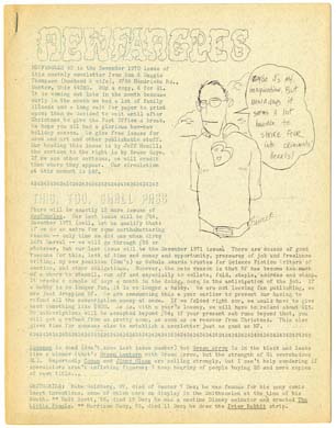 NEWFANGLES #42 FANZINE (1970) Don & Maggie THOMPSON