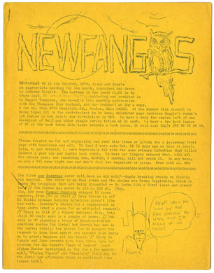 NEWFANGLES #40 FANZINE (1970) Don/Maggie Thompson 40