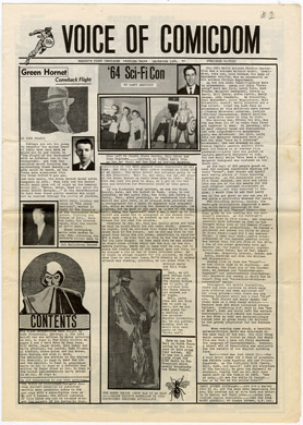 VOICE OF COMICDOM #2 (#1) 1964 FANZINE BILJO RONN FOSS