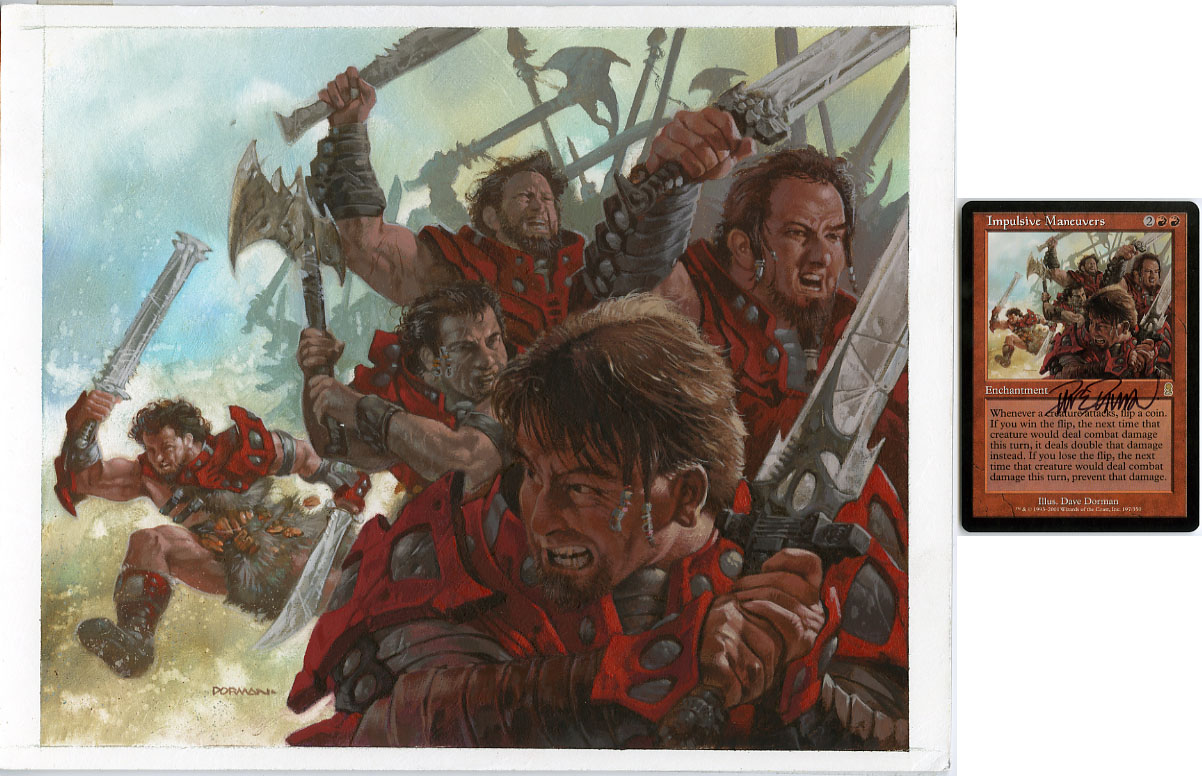 DAVE DORMAN - MAGIC THE GATHERING: IMPULSIVE ORIG ART
