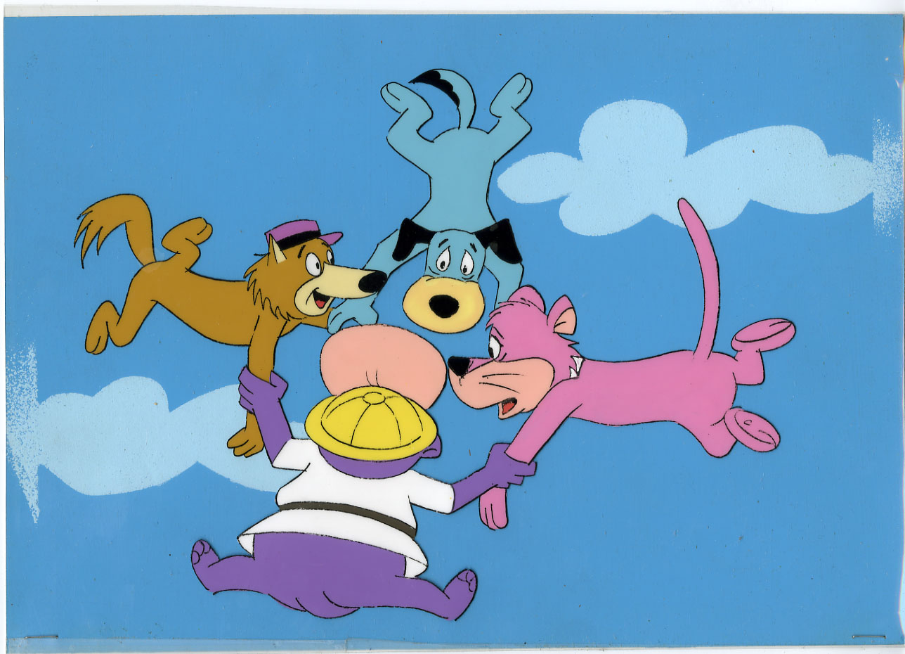YO, YOGI! ANIMATION CEL with PAINTED BACKGROUND Doggy