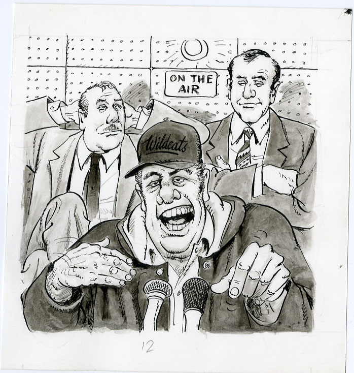 HARRY NORTH - MAD #255 SPORTS ANNOUNCER ORIG ART