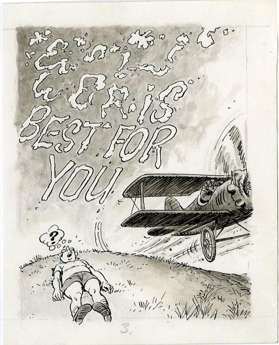 HARRY NORTH - MAD #255 SKYWRITING ORIGINAL ART