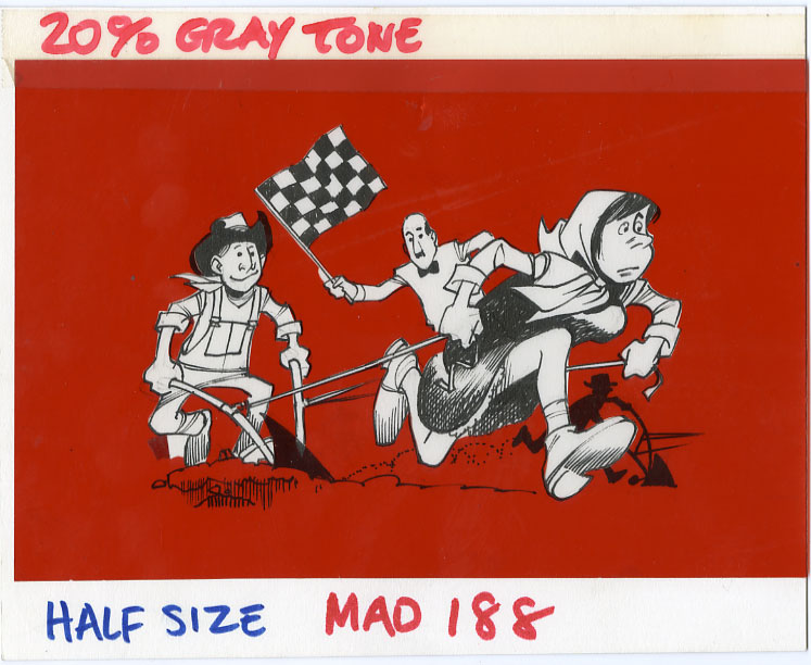 BOB CLARKE - MAD #188 NAT'L PLOWING CONTEST ORIG ART
