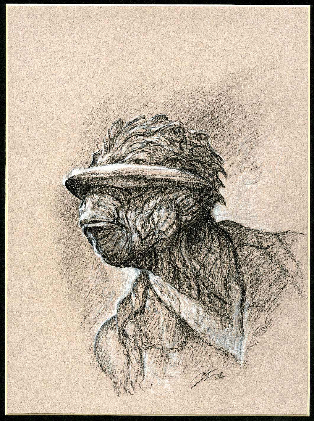 BOB EGGLETON -SCIENCE FICTION CHARACTER SKETCH ORIG ART