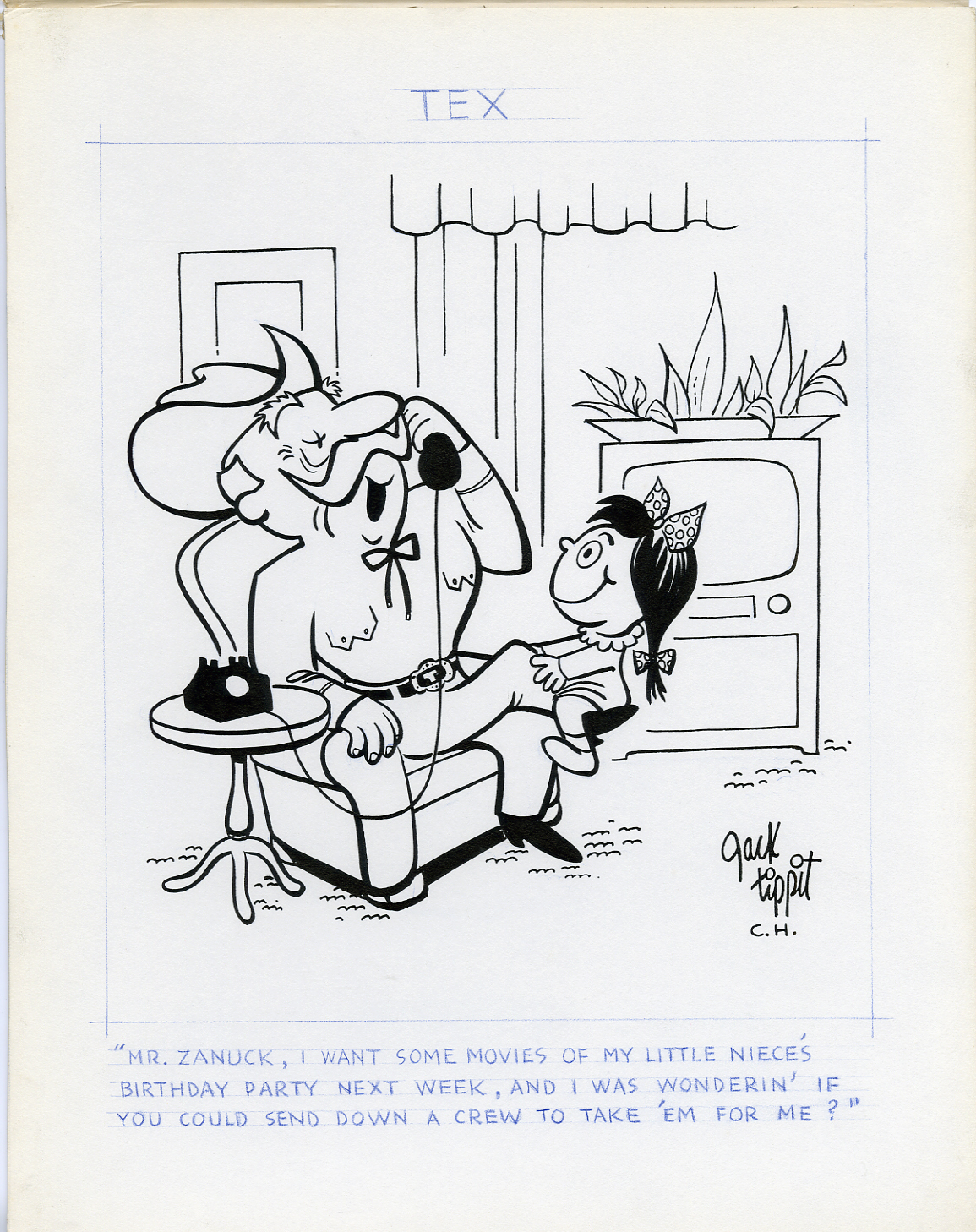 JACK TIPPIT - TEX DAILY STRIP 1970s ZANUCK HOME MOVIES