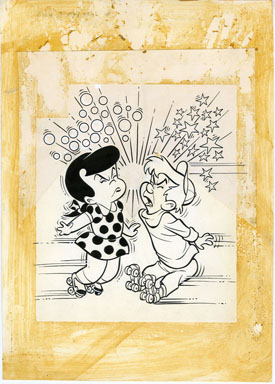 WARREN KREMER -LITTLE DOT DOTLAND #25 CVR ORIG ART 1966