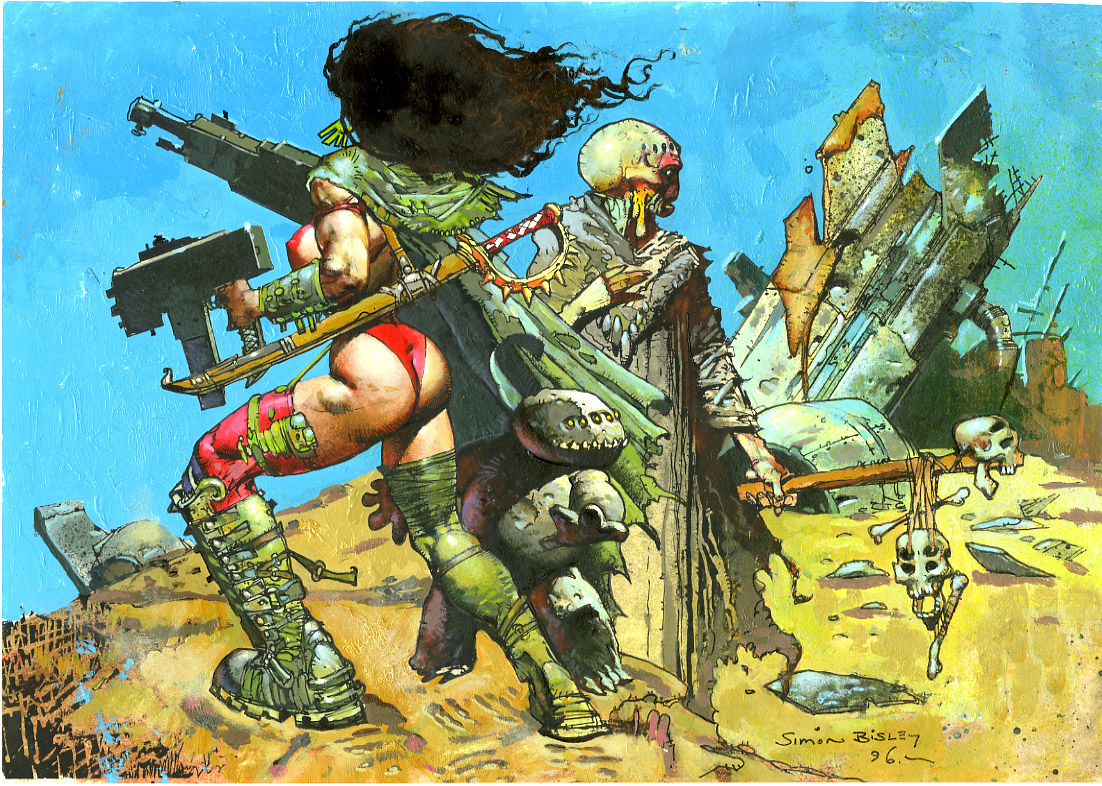 SIMON BISLEY - FAKK 2 / HEAVY METAL ORIG PAINTED ART