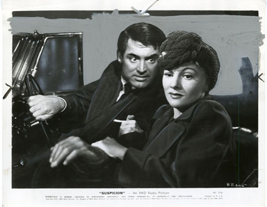 SUSPICION - CARY GRANT/JOAN FONTAINE VINTAGE STILL 1942