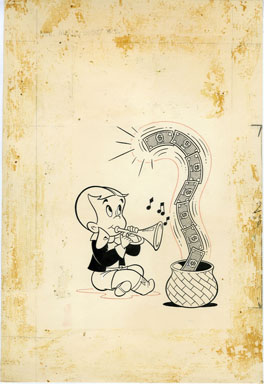 WARREN KREMER - RICHIE RICH MONEY WORLD #2 COVER ORIG ART
