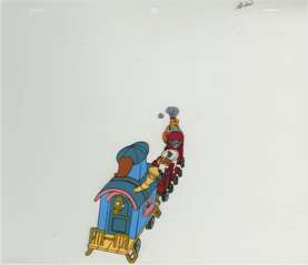 LITTLE GOLDEN BOOKLAND Orig Cel KATY CABOOSE 1989 A22