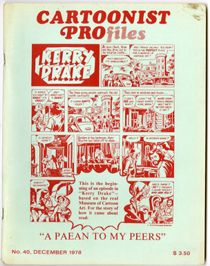 CARTOONIST PROfiles #40 (1978) FANZINE CHARLES SCHULZ