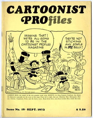 CARTOONIST PROfiles #19 (1973) FANZINE CHUCK JONES ZIGGY