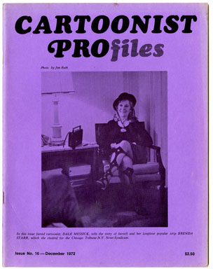 CARTOONIST PROfiles #16 (1972) FANZINE DALE MESSICK