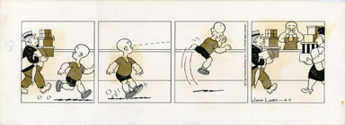 JOHN LINEY - HENRY DAILY ORIG ART 4-4-73 BOX COLLISION