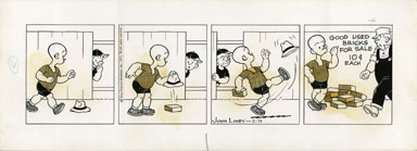 JOHN LINEY - HENRY DAILY ORIG ART 3-31-73 USED BRICKS