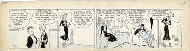 CHIC YOUNG - BLONDIE DAILY ORIG ART 11-5-31 ROOMMATE