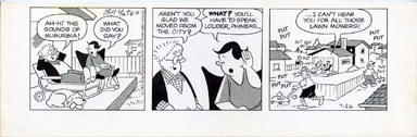 BILL YATES - PROF PHUMBLE DAILY ART 07-26-61 SUBURBIA