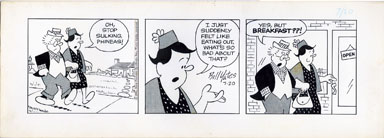 BILL YATES - PROF PHUMBLE DAILY ART 07-20-61 BREAKFAST
