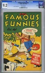 FAMOUS FUNNIES #147 (1946) CGC NM- 9.2 OW Pgs DOUGLAS