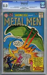 SHOWCASE #37 (1962) CGC VF 8.0 - 1st appr METAL MEN