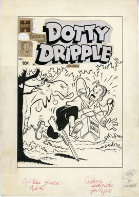 WARREN KREMER - DOTTY DRIPPLE UNPUBLISHED COVER ORIG ART