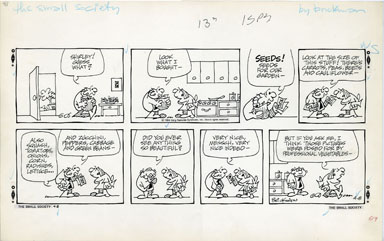 M. BRICKMAN - SMALL SOCIETY SUNDAY ART 4-08-84 SEEDS