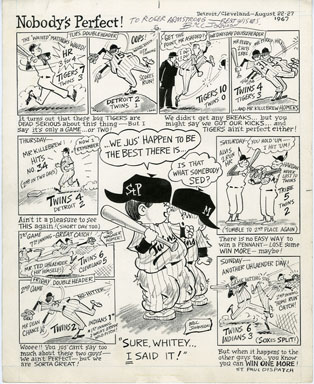 BILL JOHNSON - NOBODY'S PERFECT COMIC STRIP ORIG ART '67