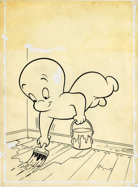 CASPER THE FRIENDLY GHOST #49 ORIGINAL COVER ART (1956)