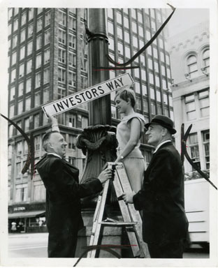 NEWS PHOTO: INVESTORS WAY (WASHINGTON BLVD) STILL 1966