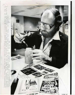 NEWS PHOTO: "PORNO KING" ROGER FORBES - VINTAGE STILL 1976