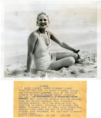 HAZEL FORBES (ZIEGFELD GIRL) - VINTAGE STILL (1938)