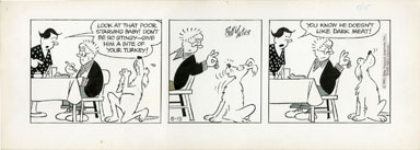 BILL YATES - PROFESSOR PHUMBLE DAILY ORIGINAL ART 8-15-61  