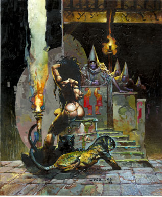 SIMON BISLEY - FAKK 2 HEAVY METAL ORIG ART HOT PRINCESS