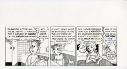 BOB CLARKE - MAD #253 ROTTEN STRIPS: BLONDIE ORIG ART