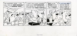 BOB CLARKE - MAD #253 ROTTEN STRIPS: BEETLE BAILEY ART