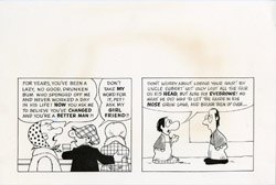 BOB CLARKE - MAD #253 ROTTEN STRIPS: ANDY CAPP ORIG ART