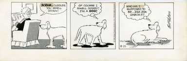 BILL YATES - PROF PHUMBLE DAILY ART 08-25-61 ZSA ZSA