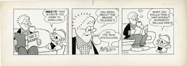 BILL YATES - PROF PHUMBLE DAILY ART 09-21-61 / THREE BEARS