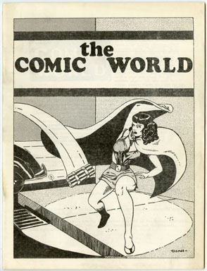 COMIC WORLD #10 FANZINE (1969) PHANTOM LADY Black Canary